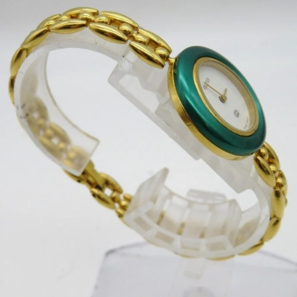 Gucci 14k Gold Plated Statement Watch